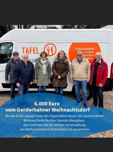 Spendenübergabe Erkelenzer Tafel e.V. 2023